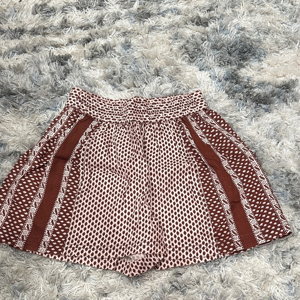 Freepeople Flowy Patterned Shorts
